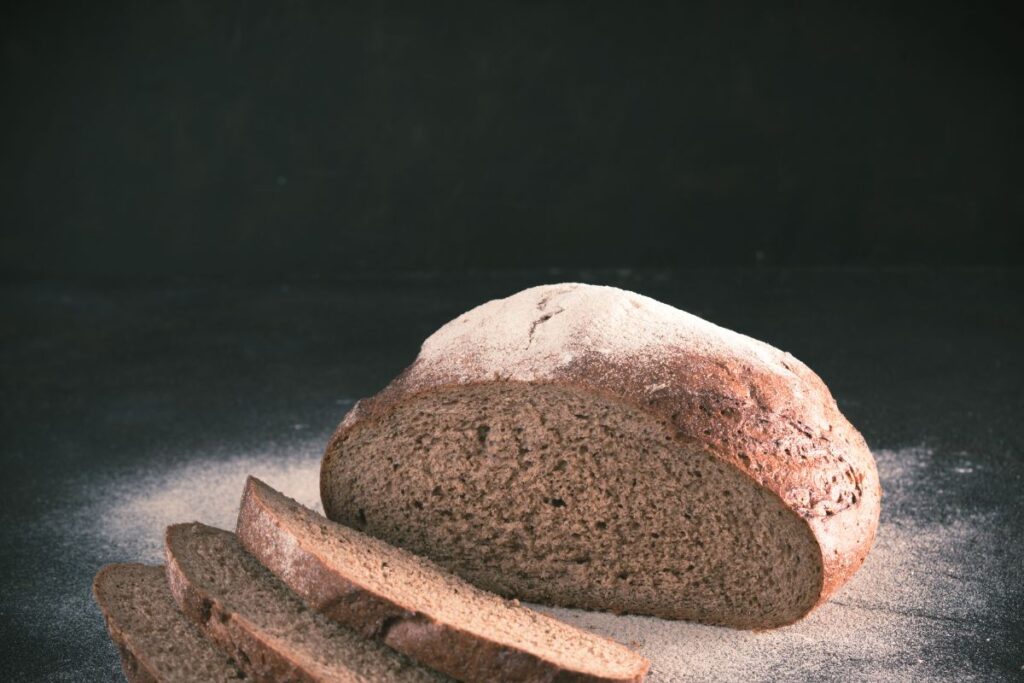 Easy sourdough rye bread recipe - freshly baked loaf