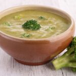 Broccoli feta cheese soup, Creamy broccoli soup with feta, Healthy broccoli soup recipe