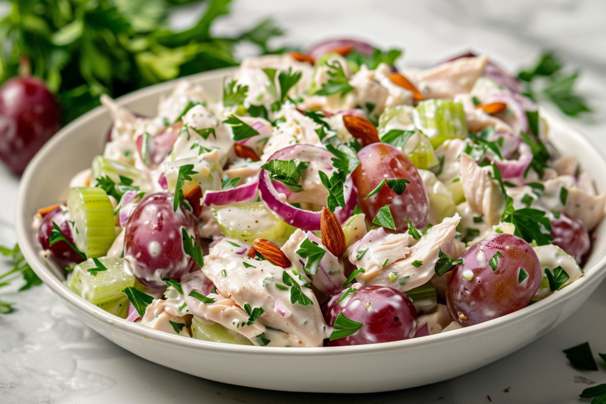 Chicken Salad with Grapes - Fresh and Tasty