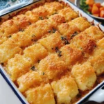 Cornbread Cowboy Casserole in Baking Dish - Golden Brown and Ready to Serve