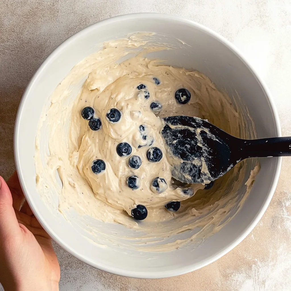 Baking Sourdough Blueberry Muffins