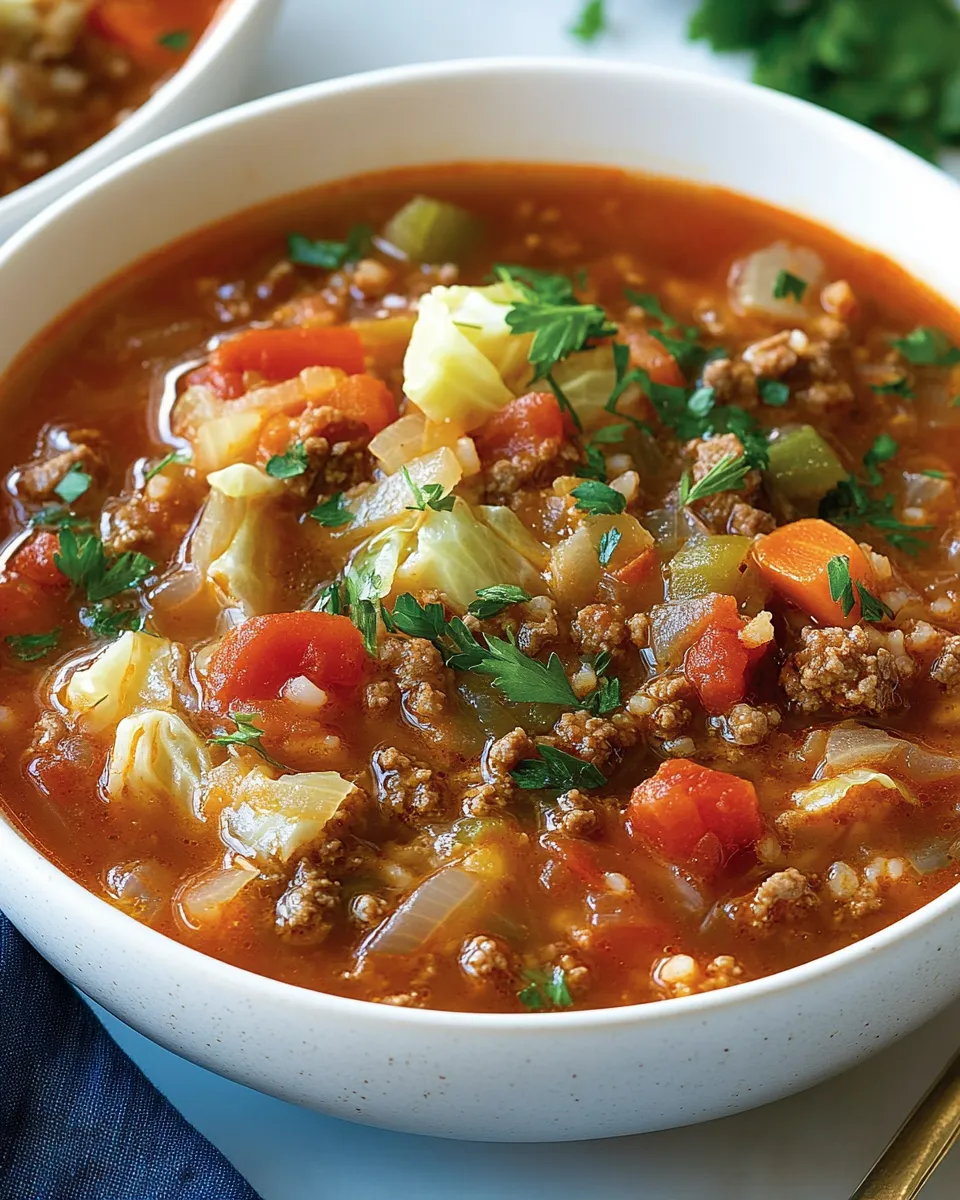 Easy Cabbage Roll Soup Recipe
