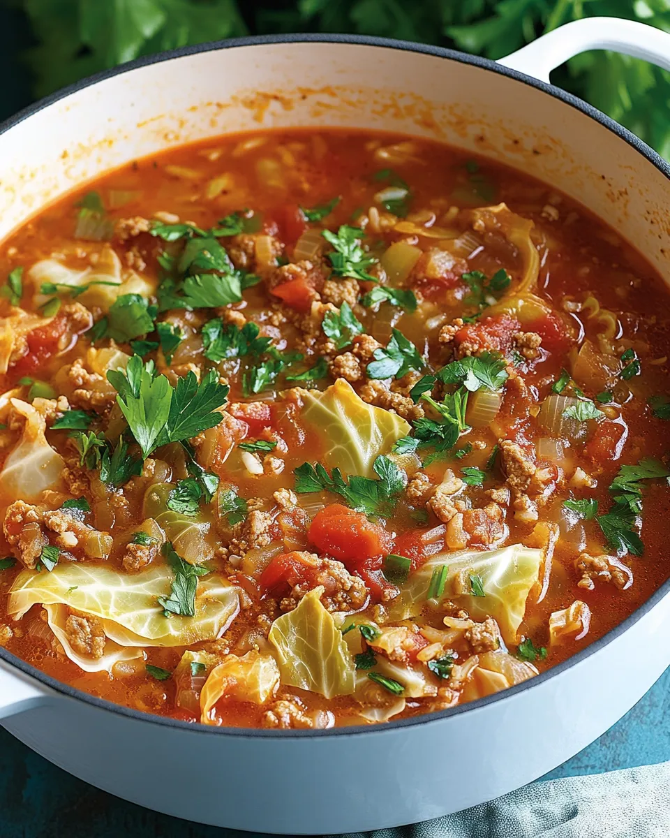 Cabbage Roll Soup Simple Cabbage Roll Soup Recipe