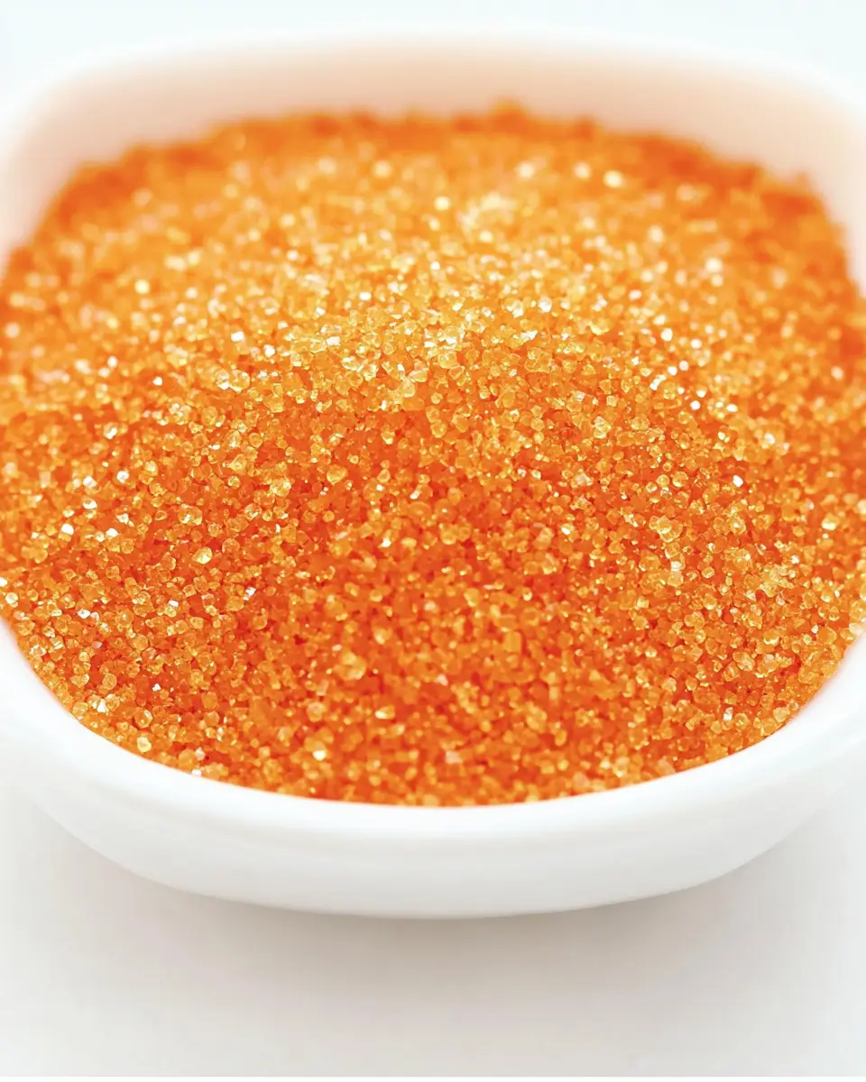 orange sanding sugar for pumpkin spritz cookiez 