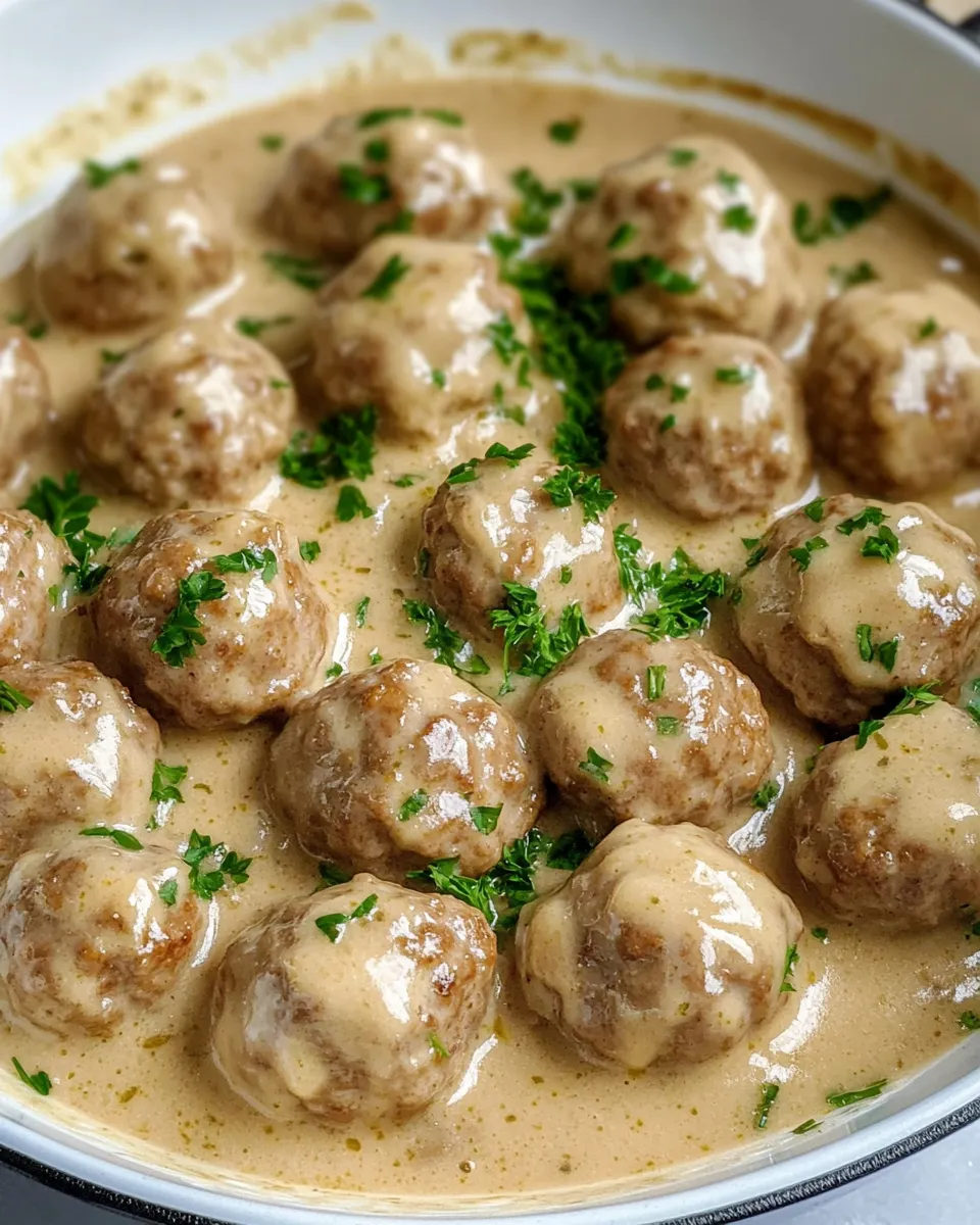 Creamy Swedish Meatballs Recipr