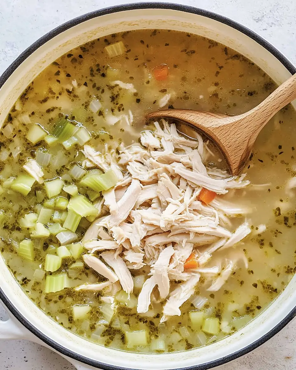 Classic Chicken Noodle Soup homemade chicken noodle soup filled with tender chicken, noodles, and vegetables.