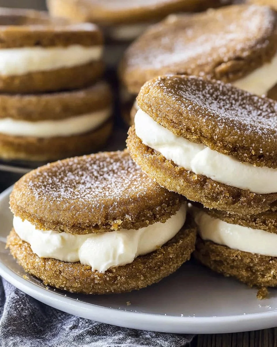 Delicious Ginger Cream Pie slice on a plate, garnished with whipped cream