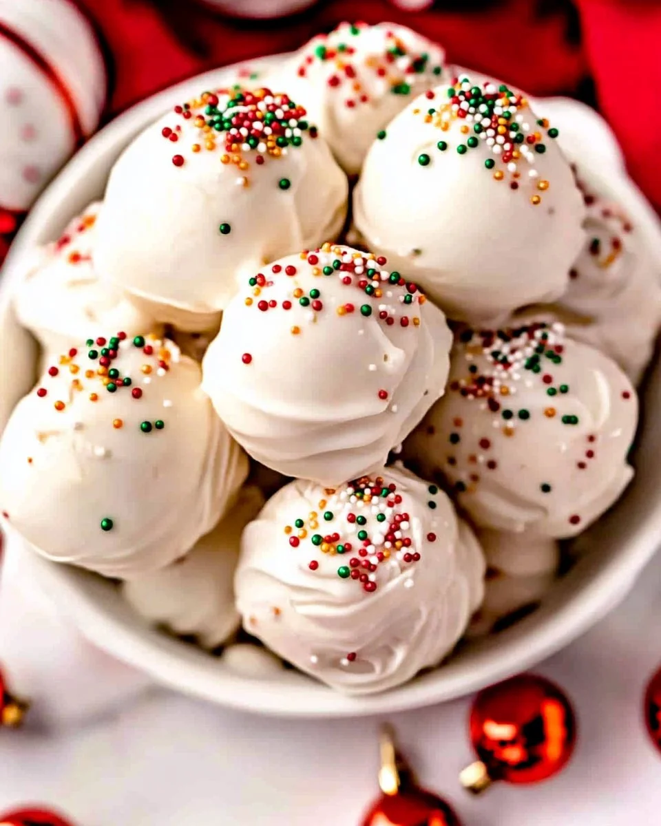 Delicious homemade Gingerbread Truffles decorated for the holidays