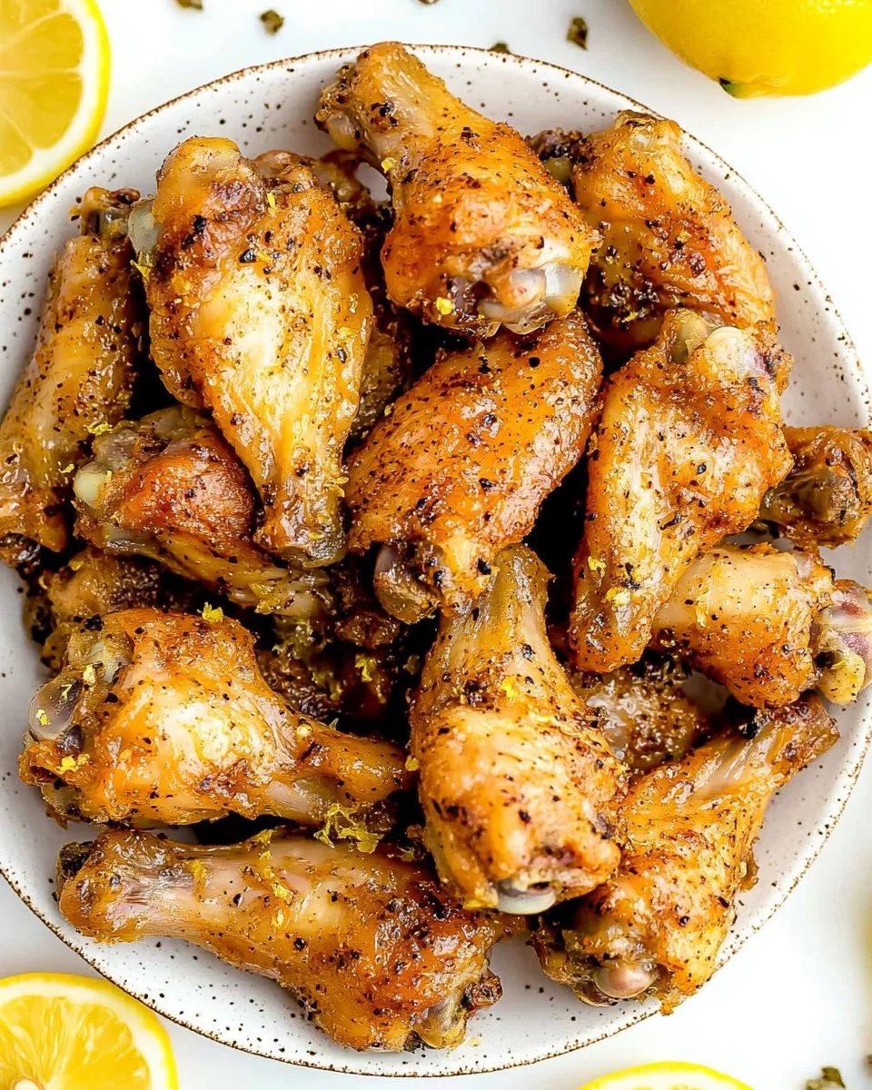 baked-lemon-pepper-wings-2025-11-04-162604 Delicious baked lemon pepper wings served on a plate.